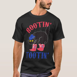 T-shirt Vacher Chat Drôle Rootin et Tootin Amusant