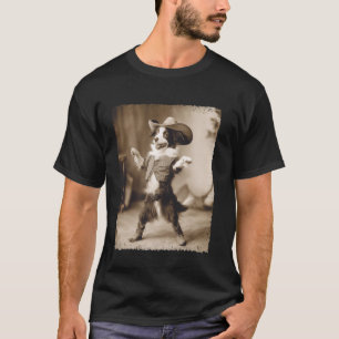 T-shirt vacher de chien Border Collie