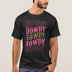 T-shirt Vachère Chic Bonjour Tendance Rose