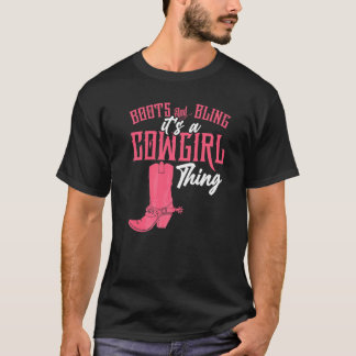 T-shirt Vacheresse à paillettes bottes