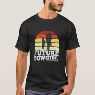 T-shirt Vacheresse future Cowgirl western Licol Cheval Che