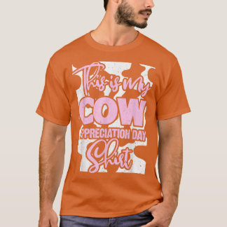 T-shirt Vaches Agricole Lover C'Est Mon Appréciation Vache