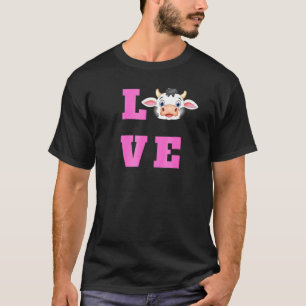 T-shirt Vaches Amour Meugler Éleveur De Bétail Femme Ranch