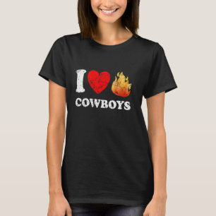 T-shirt Vaches Chaudes I J'aime Les Vaches Chaudes I Cœur