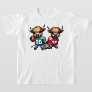 T-shirt Vaches des Highlands et Football