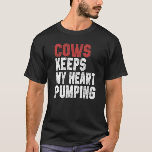 T-shirt Vaches Gardent Mon Cœur Pomper Maman Fille De Vach