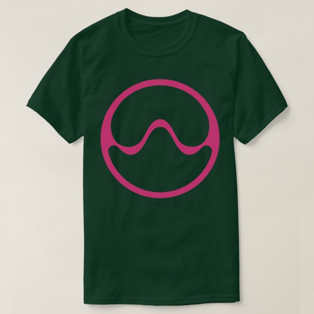 T-shirt Vague Chromatica Rose Sine (Design devant)