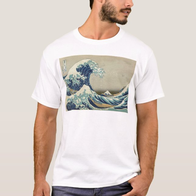 T-shirt Vague de Kanagawa par Katsushika Hokusai (Devant)