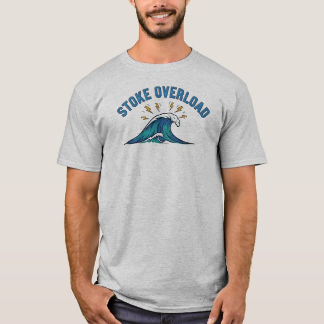 T-shirt Vague de surcharge de stoke (Devant)