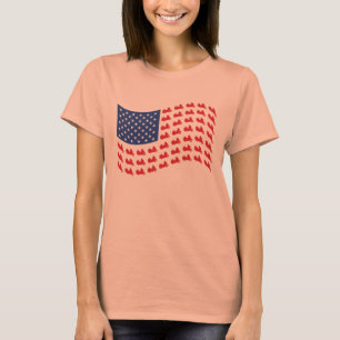 T-shirt vague-drapeau