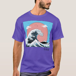T-shirt Vague du coucher du soleil