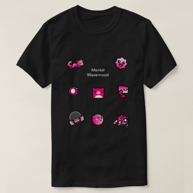 T-shirt Vague mentale=T-shirt cool (Design devant)