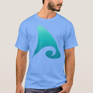 T-shirt Vague océanique Fin Requin