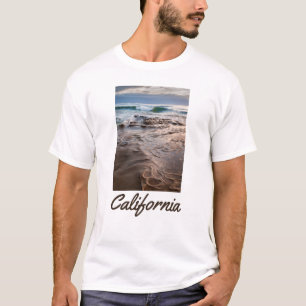 T-shirt Vague se brisant sur la plage, Californie