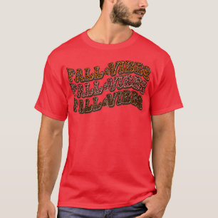 T-shirt Vagues d'automne citrouille épice florale mignonne