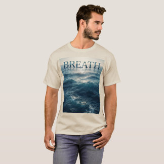 T-Shirt Vagues de l'Océan Respirer | Premium Coast
