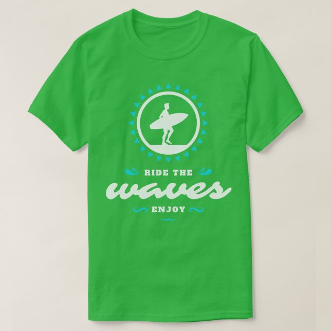 T-shirt Vagues de surf (Design devant)