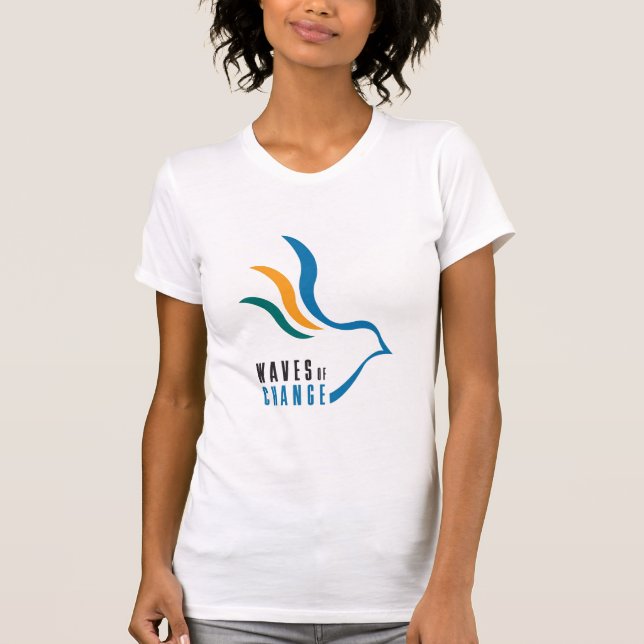 T-shirt Vagues du débardeur de la dame de changement (Devant)