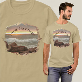 T-shirt Vagues et boulders 0893