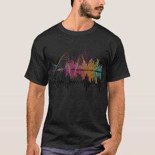T-shirt Vagues harmonieuses de couleur