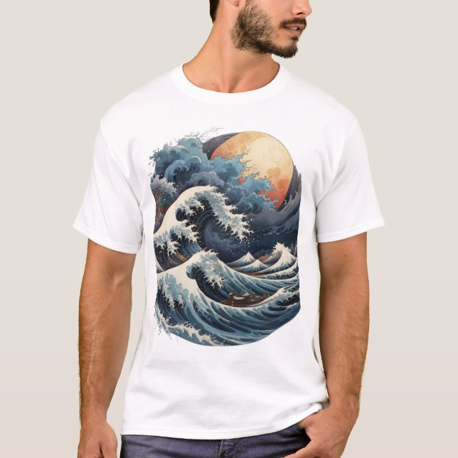 T-shirt Vagues lunaires (Devant)