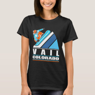 T-shirt Vail Colorado - Snowboardeur Vintage