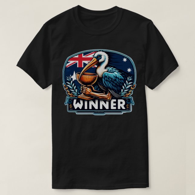 T-shirt Vainqueur Dîner de poulet 7 (Design devant)