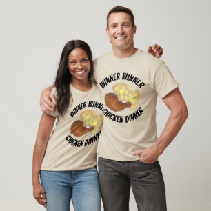 T-shirt Vainqueur Dîner de poulet frit gaufres de poulet
