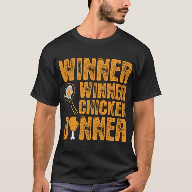 T-shirt Vainqueur Du Dîner De Poulet (Devant)