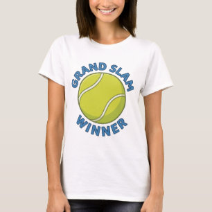 T-shirt Vainqueur du Grand Chelem Balle de Tennis Champion