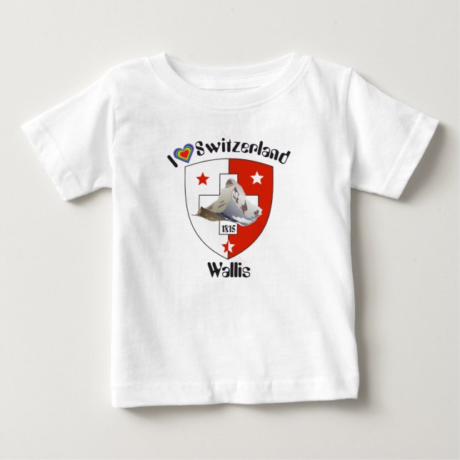 T-shirt Valais / Wallis Suisse-Suisse (Devant)