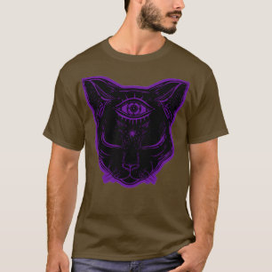 T-shirt vale de nuit de chat noir