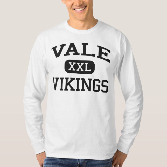 T-shirt Vale - Vikings - lycée de Vale - Vale Orégon (Devant)