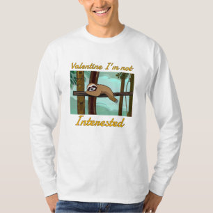 T-shirt valentin je ne suis pas intéressé