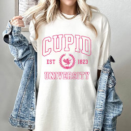 T-shirt Valentine Cupid University Amour Personnalisé