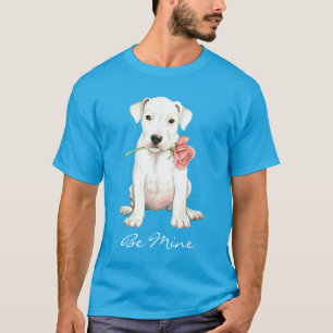 T-shirt Valentine Dogo rose