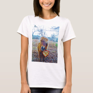 T-shirt Valentine Heart Horse