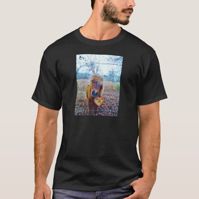 T-shirt Valentine Heart Horse (Devant)