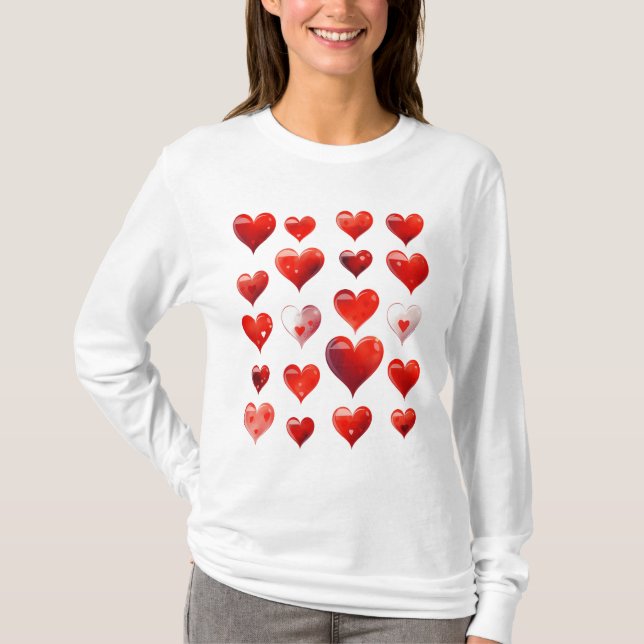 T-shirt Valentine Hearts (Devant)