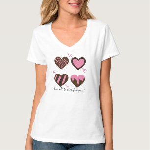 T-shirt VALENTINE HEARTS, "Je suis tout coeur pour vous"