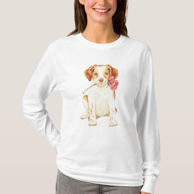 T-shirt Valentine la Bretagne rose (Devant)