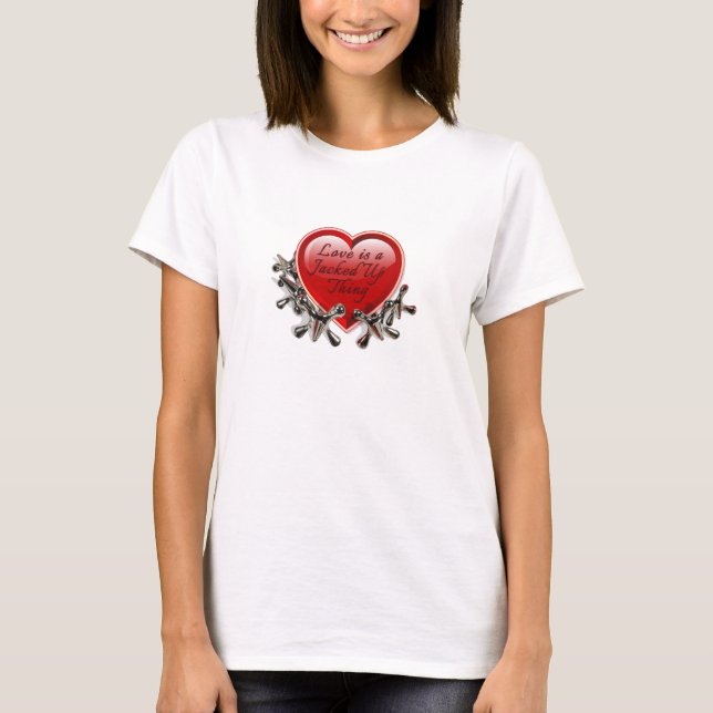 T-shirt Valentine - L'amour est une chose détournée (Devant)