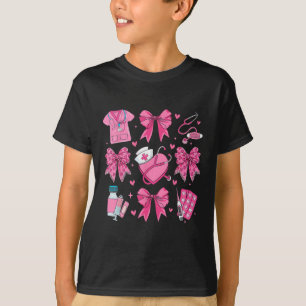 T-shirt Valentine Nurse Coquette Bow Nurse Valentines Day