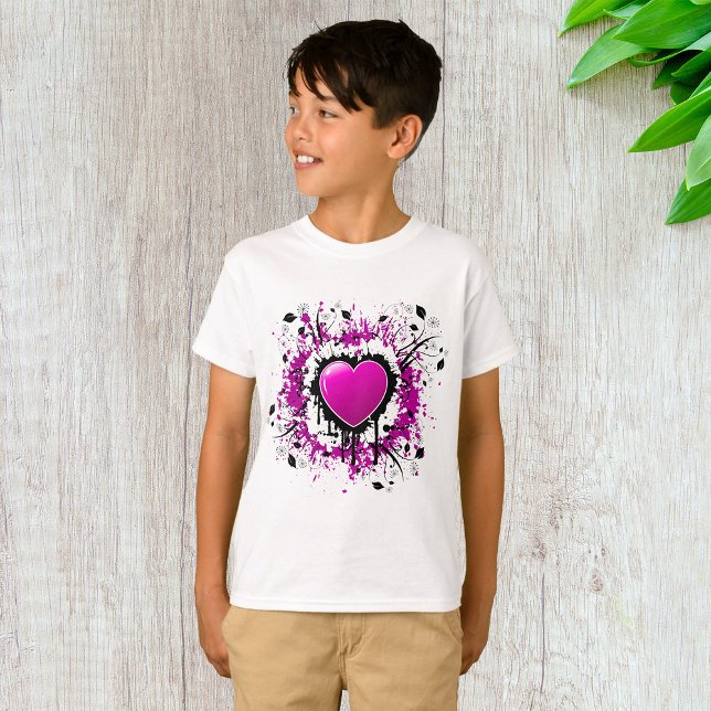 T-shirt Valentine Purple Heart (Créateur téléchargé)