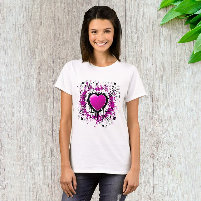 T-shirt Valentine Purple Heart (Créateur téléchargé)