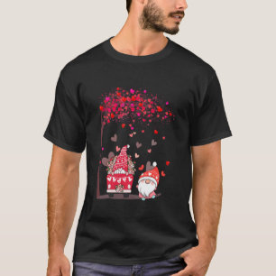 T-shirt Valentine S Day Gnome Driver Avec Arbre Il