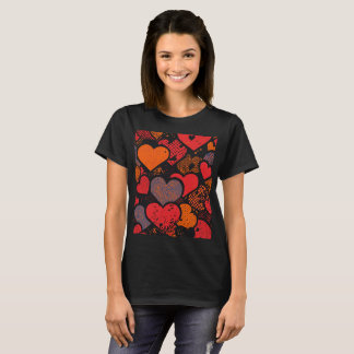T-shirt Valentine’s Day Heart Pattern – Retro Pop Art