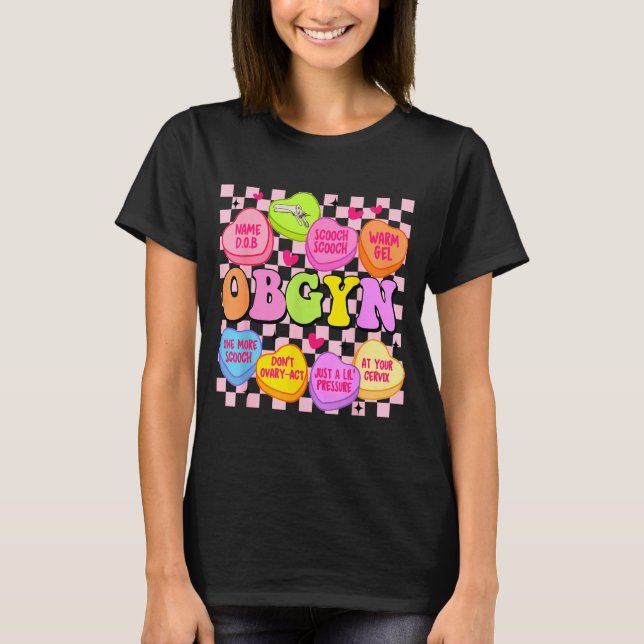 T-shirt Valentine’s Day Obgyn Nurse Gynaecology Gynaecolog (Devant)