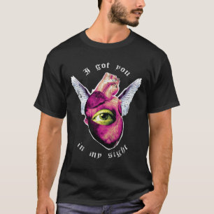 T-shirt Valentine Sight Mixte Media Grunge