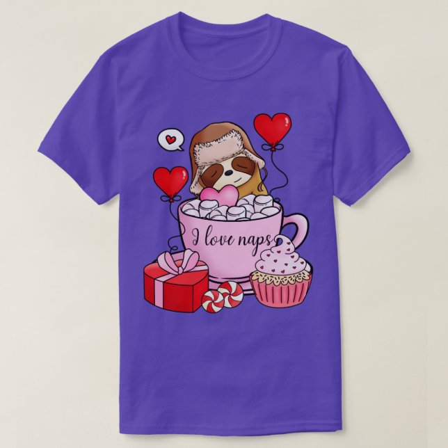 T-shirt Valentine Sloth (Design devant)